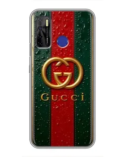 Чохол для TECNO Camon 15 з картинкою «Gucci — фірмова смуга та золото» Чохол для TECNO Camon 15 з картинкою «Gucci — фірмова смуга та золото»