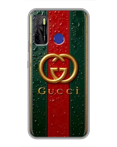 Чохол для TECNO Camon 15 з картинкою «Gucci — фірмова смуга та золото» Чохол для TECNO Camon 15 з картинкою «Gucci — фірмова смуга та золото»