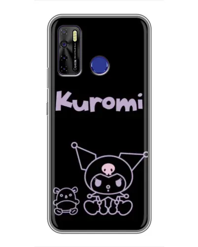 Чохол для TECNO Camon 15 з картинкою «Kuromi — чорний мінімалізм» Чохол для TECNO Camon 15 з картинкою «Kuromi — чорний мінімалізм»