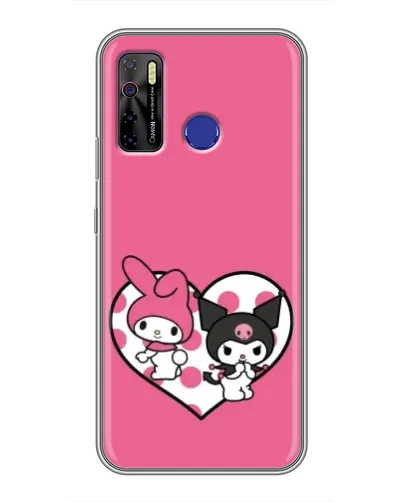 Чохол для TECNO Camon 15 з картинкою «Kuromi та My Melody» Чохол для TECNO Camon 15 з картинкою «Kuromi та My Melody»