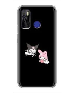 Чохол для TECNO Camon 15 з картинкою «My Melody та Kuromi» Чохол для TECNO Camon 15 з картинкою «My Melody та Kuromi»