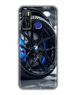 Чохол для TECNO Camon 15 з картинкою «Колесо BMW зблизька»