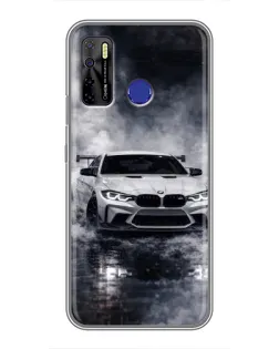 Чохол для TECNO Camon 15 з картинкою «BMW крізь туман»
