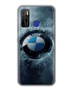 Чохол для TECNO Camon 15 з картинкою «Логотип BMW — лід»