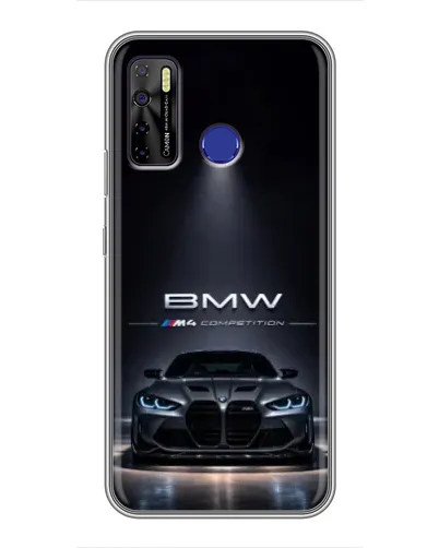 Чехол для TECNO Camon 15 с картинкой «BMW сквозь ночной город» Чехол для TECNO Camon 15 с картинкой «BMW сквозь ночной город»