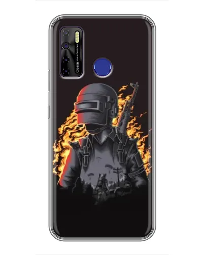 Чохол для TECNO Camon 15 з картинкою «PUBG — вогняний силует» Чохол для TECNO Camon 15 з картинкою «PUBG — вогняний силует»
