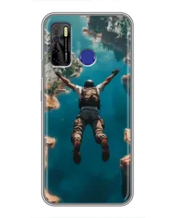 Чохол для TECNO Camon 15 з картинкою «PUBG — вільне падіння»