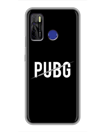 Чохол для TECNO Camon 15 з картинкою «PUBG — білий логотип» Чохол для TECNO Camon 15 з картинкою «PUBG — білий логотип»
