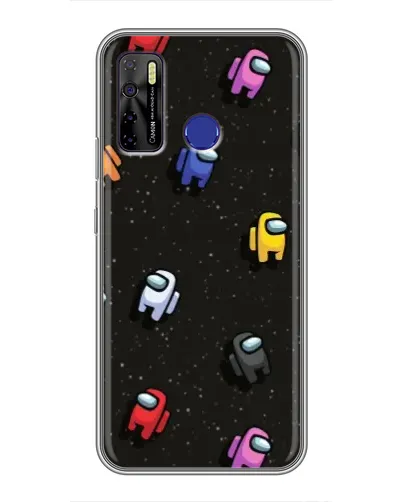 Чехол для TECNO Camon 15 с картинкой «Космический паттерн Among Us» Чехол для TECNO Camon 15 с картинкой «Космический паттерн Among Us»