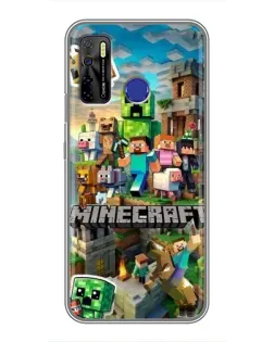 Чехол для TECNO Camon 15 с картинкой «Замок Minecraft» Чехол для TECNO Camon 15 с картинкой «Замок Minecraft»