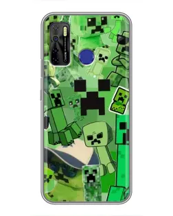 Чехол для TECNO Camon 15 с картинкой «Криперы Minecraft» Чехол для TECNO Camon 15 с картинкой «Криперы Minecraft»