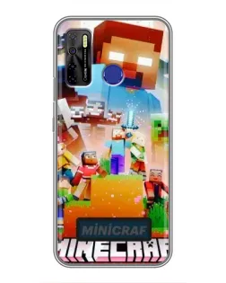 Чехол для TECNO Camon 15 с картинкой «Minecraft герои игры» Чехол для TECNO Camon 15 с картинкой «Minecraft герои игры»