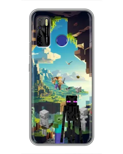 Чехол для TECNO Camon 15 с картинкой «Эндермен в лесу» Чехол для TECNO Camon 15 с картинкой «Эндермен в лесу»