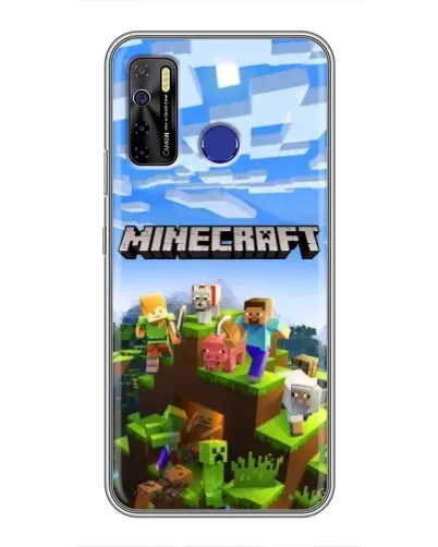 Чехол для TECNO Camon 15 с картинкой «Minecraft классический мир» Чехол для TECNO Camon 15 с картинкой «Minecraft классический мир»