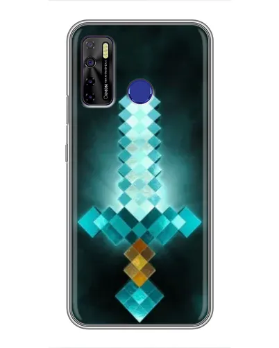 Чехол для TECNO Camon 15 с картинкой «Алмазный меч неон» Чехол для TECNO Camon 15 с картинкой «Алмазный меч неон»