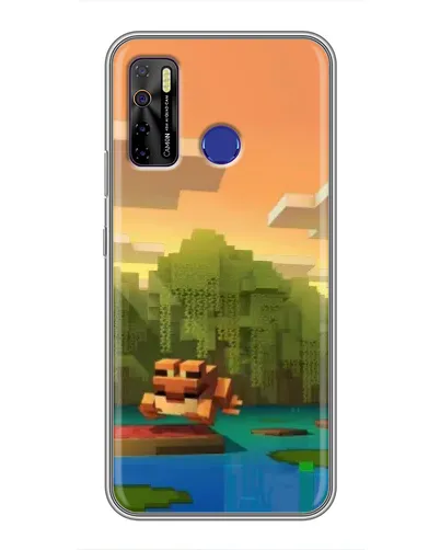 Чехол для TECNO Camon 15 с картинкой «Майнкрафт закат солнца» Чехол для TECNO Camon 15 с картинкой «Майнкрафт закат солнца»