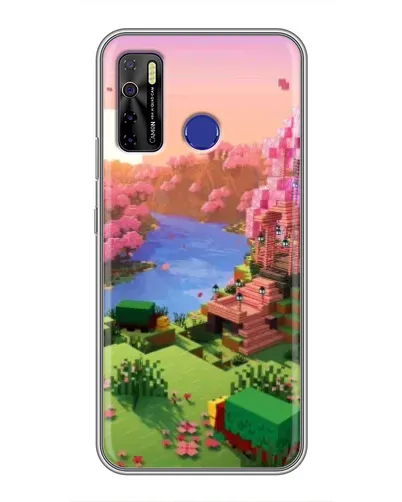 Чехол для TECNO Camon 15 с картинкой «Розовое дерево Minecraft» Чехол для TECNO Camon 15 с картинкой «Розовое дерево Minecraft»