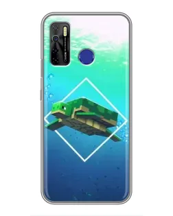 Чехол для TECNO Camon 15 с картинкой «Черепаха Minecraft» Чехол для TECNO Camon 15 с картинкой «Черепаха Minecraft»