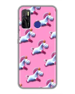 Чехол для TECNO Camon 15 с картинкой «Единороги на розовом» Чехол для TECNO Camon 15 с картинкой «Единороги на розовом»