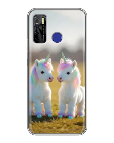 Чехол для TECNO Camon 15 с картинкой «Пара единорогов» Чехол для TECNO Camon 15 с картинкой «Пара единорогов»