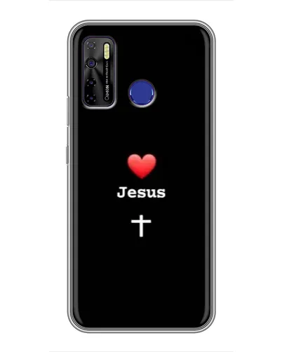 Чохол для TECNO Camon 15 з картинкою «Серце - Jesus» Чохол для TECNO Camon 15 з картинкою «Серце - Jesus»
