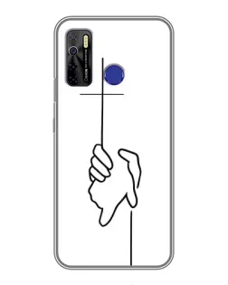 Чохол для TECNO Camon 15 з картинкою «Рука тримає»