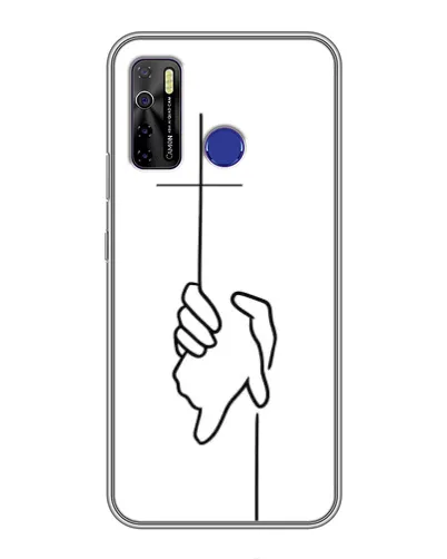 Чохол для TECNO Camon 15 з картинкою «Рука тримає» Чохол для TECNO Camon 15 з картинкою «Рука тримає»