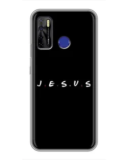 Чохол для TECNO Camon 15 з картинкою «Крапки віри J.E.S.U.S.»