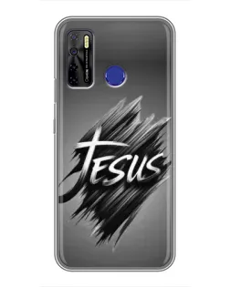 Чохол для TECNO Camon 15 з картинкою «Напис Jesus Graffiti»
