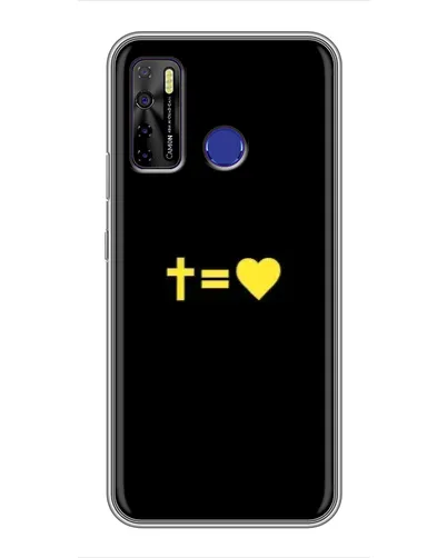 Чохол для TECNO Camon 15 з картинкою «Серце та Хрест» Чохол для TECNO Camon 15 з картинкою «Серце та Хрест»