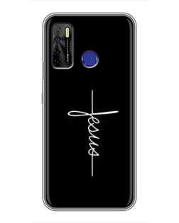Чохол для TECNO Camon 15 з картинкою «Тонка лінія віри»