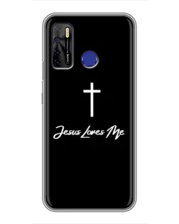 Чохол для TECNO Camon 15 з картинкою «Ісус любить тебе»