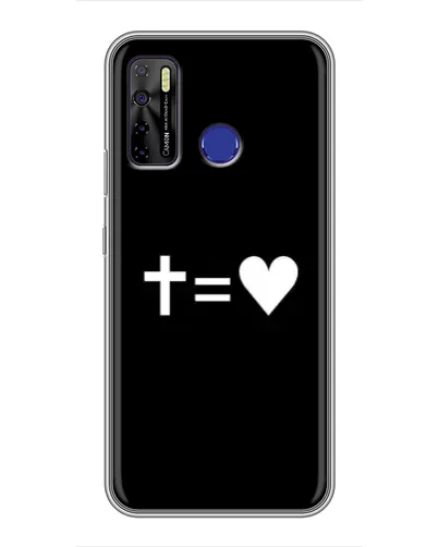 Чохол для TECNO Camon 15 з картинкою «Хрест та Серце» Чохол для TECNO Camon 15 з картинкою «Хрест та Серце»