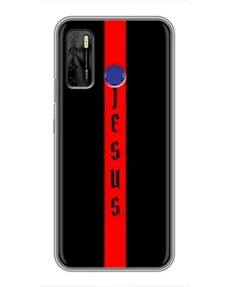Чохол для TECNO Camon 15 з картинкою «Червона лінія віри»