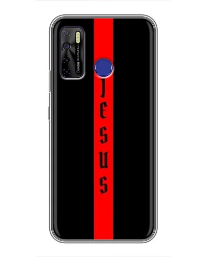 Чохол для TECNO Camon 15 з картинкою «Червона лінія віри» Чохол для TECNO Camon 15 з картинкою «Червона лінія віри»