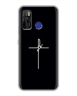 Чехол для TECNO Camon 15 с картинкой «Тонкий крест» Чехол для TECNO Camon 15 с картинкой «Тонкий крест»