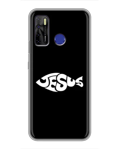 Чехол для TECNO Camon 15 с картинкой «Рыба Jesus» Чехол для TECNO Camon 15 с картинкой «Рыба Jesus»