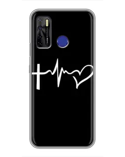 Чехол для TECNO Camon 15 с картинкой «Пульс веры» Чехол для TECNO Camon 15 с картинкой «Пульс веры»