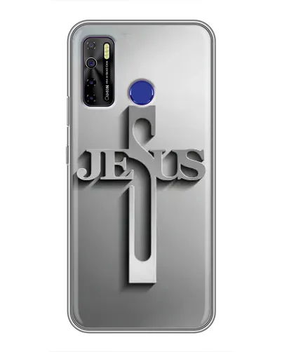 Чехол для TECNO Camon 15 с картинкой «Металлический крест Jesus» Чехол для TECNO Camon 15 с картинкой «Металлический крест Jesus»