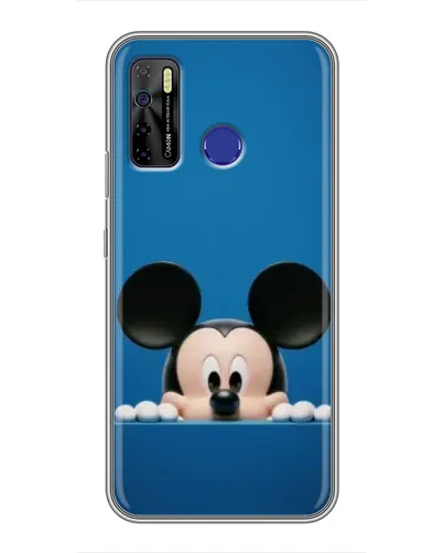 Чехол для TECNO Camon 15 с картинкой «Микки выглядывает»