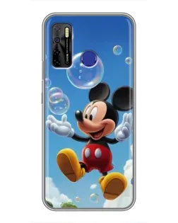 Чехол для TECNO Camon 15 с картинкой «Mickey и мыльные пузыри» Чехол для TECNO Camon 15 с картинкой «Mickey и мыльные пузыри»