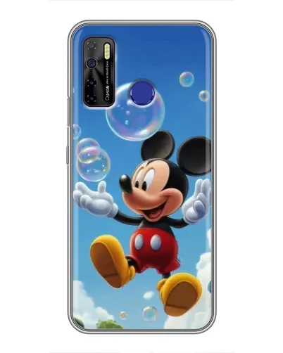 Чехол для TECNO Camon 15 с картинкой «Mickey и мыльные пузыри»