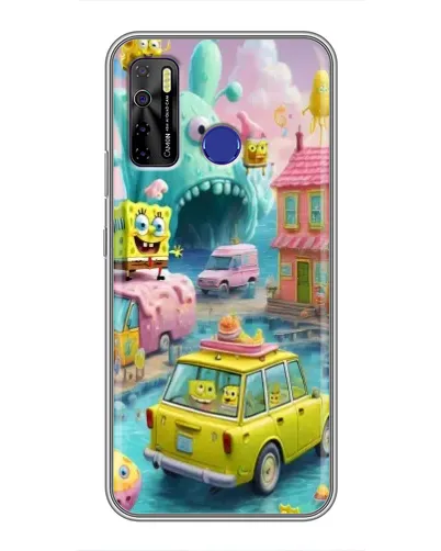 Чехол для TECNO Camon 15 с картинкой «Монстр-трак приключения»