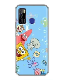 Чехол для TECNO Camon 15 с картинкой «Веселые пузырьки»