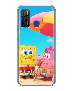 Чехол для TECNO Camon 15 с картинкой «Отдых на пляже»