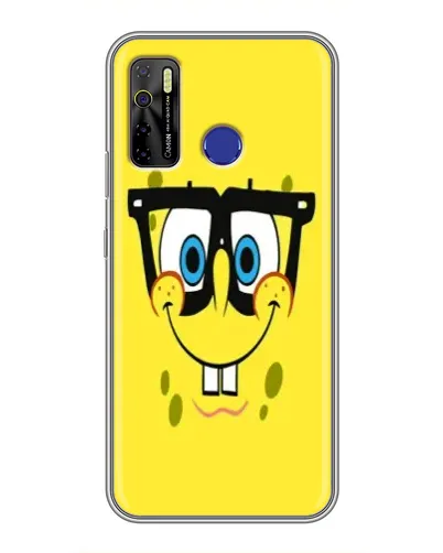 Чехол для TECNO Camon 15 с картинкой «Минималистичный Спанч Боб» Чехол для TECNO Camon 15 с картинкой «Минималистичный Спанч Боб»
