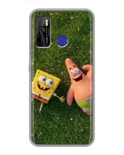 Чехол для TECNO Camon 15 с картинкой «Друзья на лужайке»