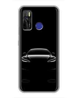 Чохол для TECNO Camon 15 з картинкою «Силует Tesla Night»