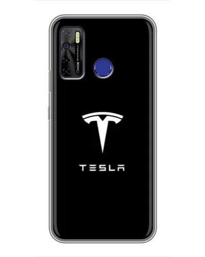 Чохол для TECNO Camon 15 з картинкою «Tesla White Logo» Чохол для TECNO Camon 15 з картинкою «Tesla White Logo»