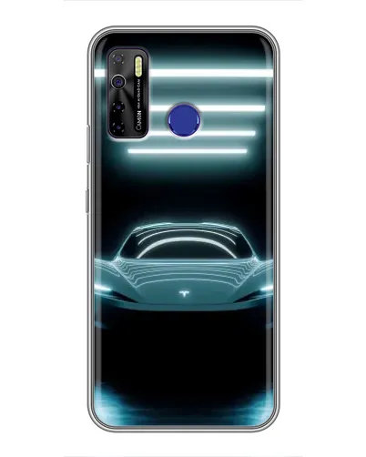 Чохол для TECNO Camon 15 з картинкою «Tesla в неоні» Чохол для TECNO Camon 15 з картинкою «Tesla в неоні»
